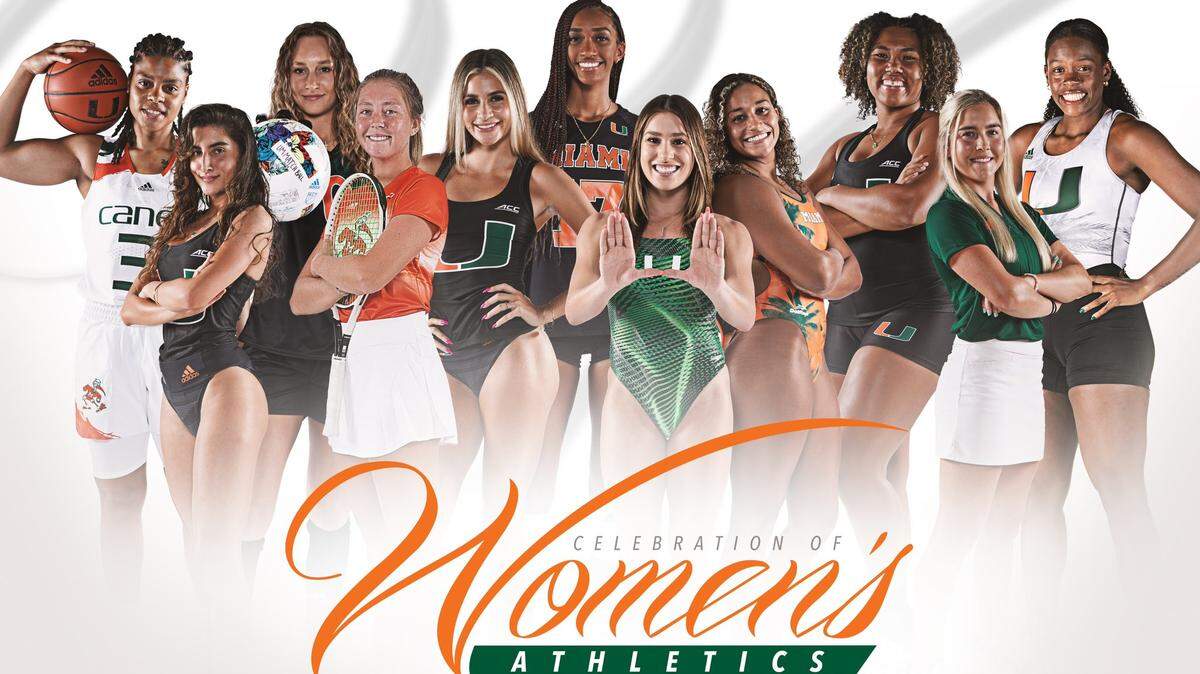 The UM Celebration of Women’s Athletics, which has raised $700,000 since its inception nine years ago, honored Hurricane standout female athletes at a banquet Sunday night.