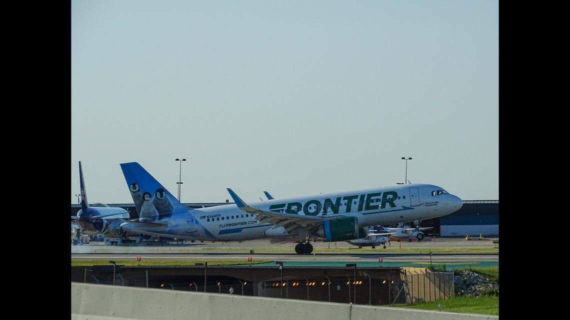 A 60-year-old Frontier Airlines passenger is accused of pulling down her pants and threatening to pee in the aisle of a flight from Orlando to Philadelphia.