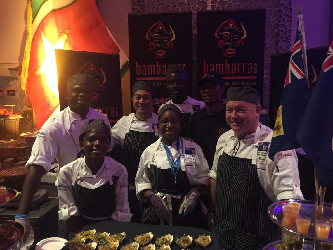Team Turks and Caicos with its conch and local rum was a hit at Caribbean305 party in 2017 that accompanied the annual Taste of the Caribbean competition in June in Miami.