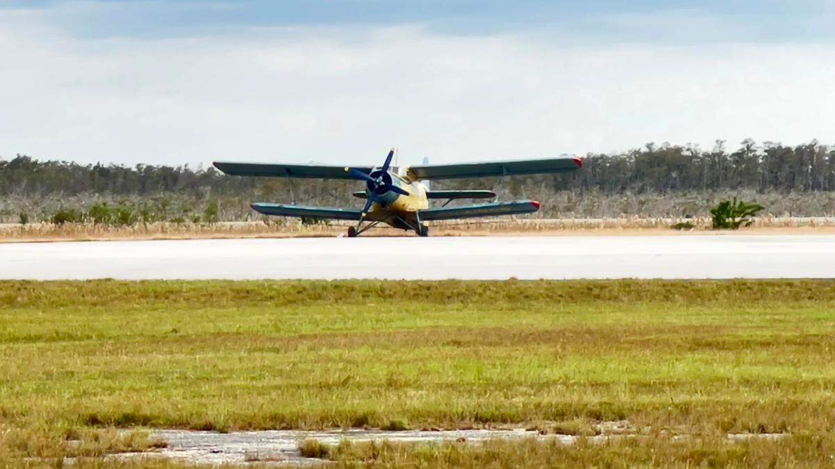 A Cuban pilot landed a small Russian-made plane at the Dade-Collier Training and Transition Airport. (Courtesy Gabriel Duffau)
