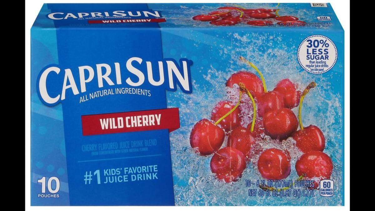 Wild Cherry flavored Capri Sun has been recalled