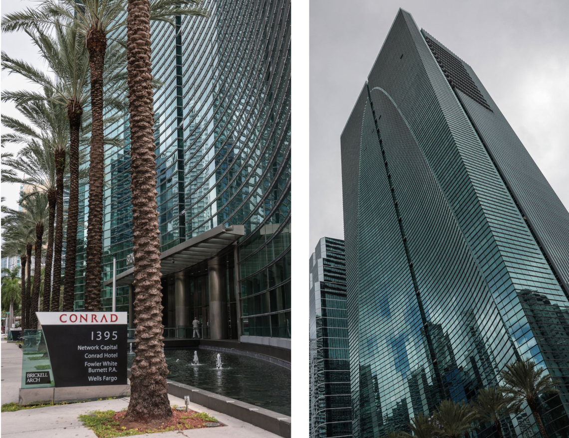 The gleaming tower at 1395 Brickell Ave. includes among its tenants Trident Trust, doing business in Florida as Integritas Trust.