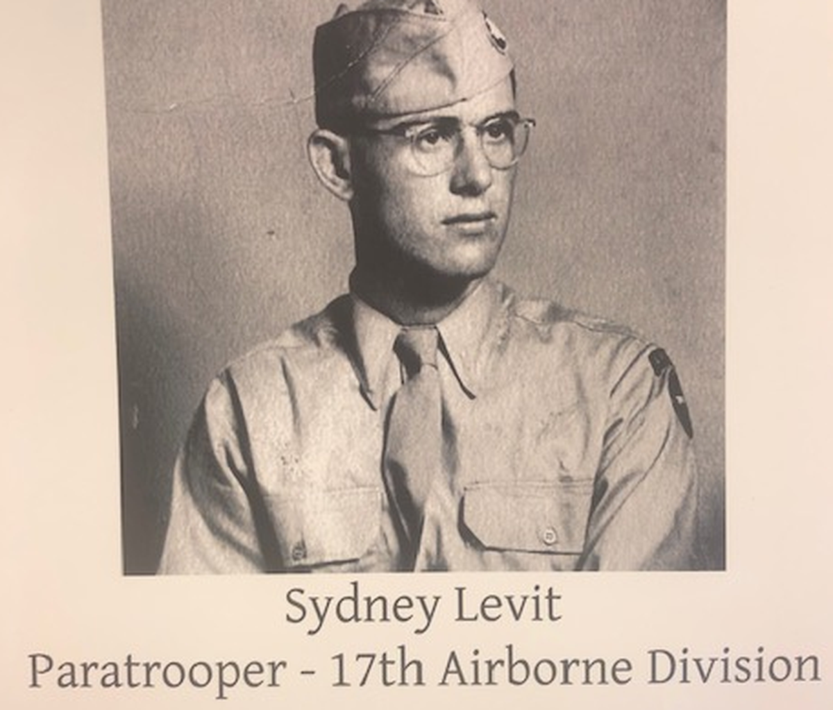Sydney Levit, who was in the 17th Airborne Division, served as a paratrooper for the U.S. Army throughout Europe during World War II.