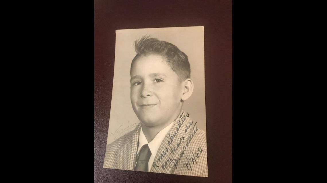 A picture taken of Fernando “Fernan” Hernandez at age 9 a day before he left Cuba in 1962.