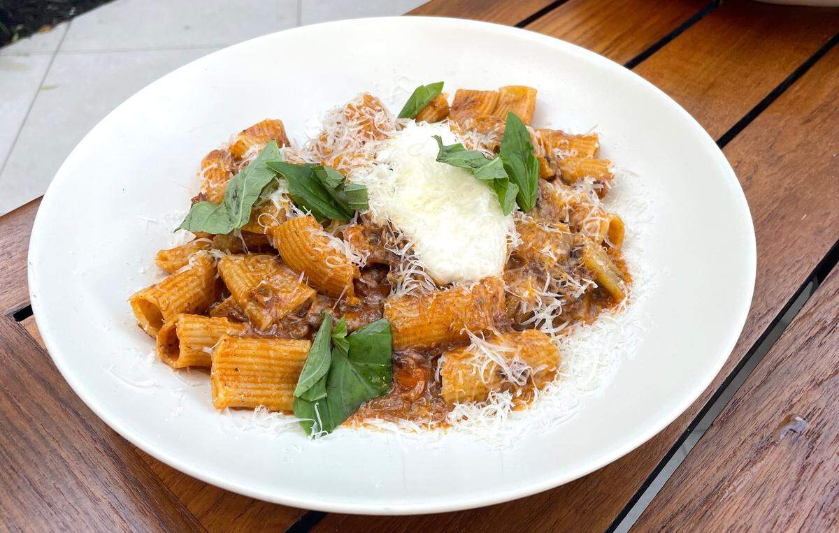 Rigatoni with short rib at Michael’s Genuine Food & Drink