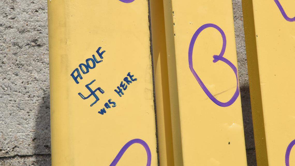 German tourists accused of drawing antisemitic graffiti in Miami Beach
