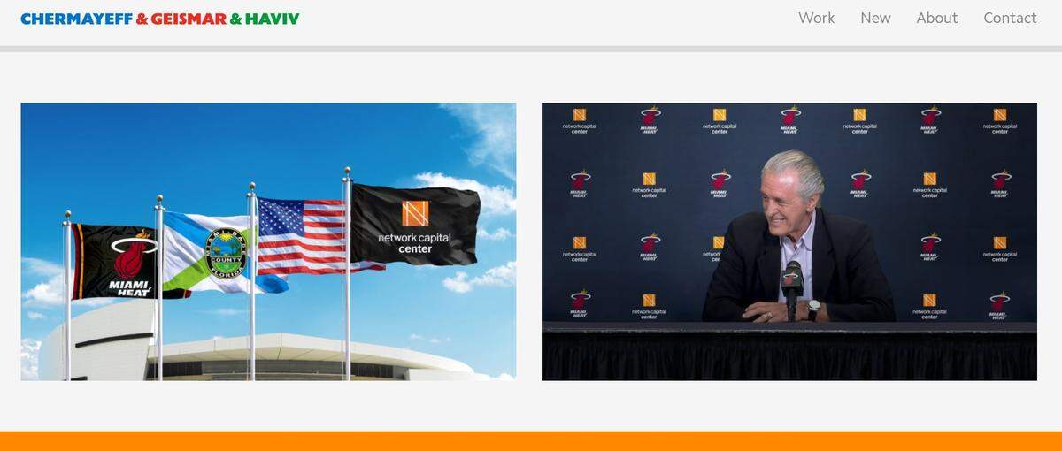 Network Capital, a California mortgage lender, started talks in 2020 to win a Miami-Dade contract to be the title sponsor of the AmericanAirlines Arena. A New York design firm, Chermayeff & Geismar & Haviv, posted publicity photos showing how the lender’s logo would look on a flag outside the arena and in a press conference behind Pat Riley, next to the Miami Heat’s logo.