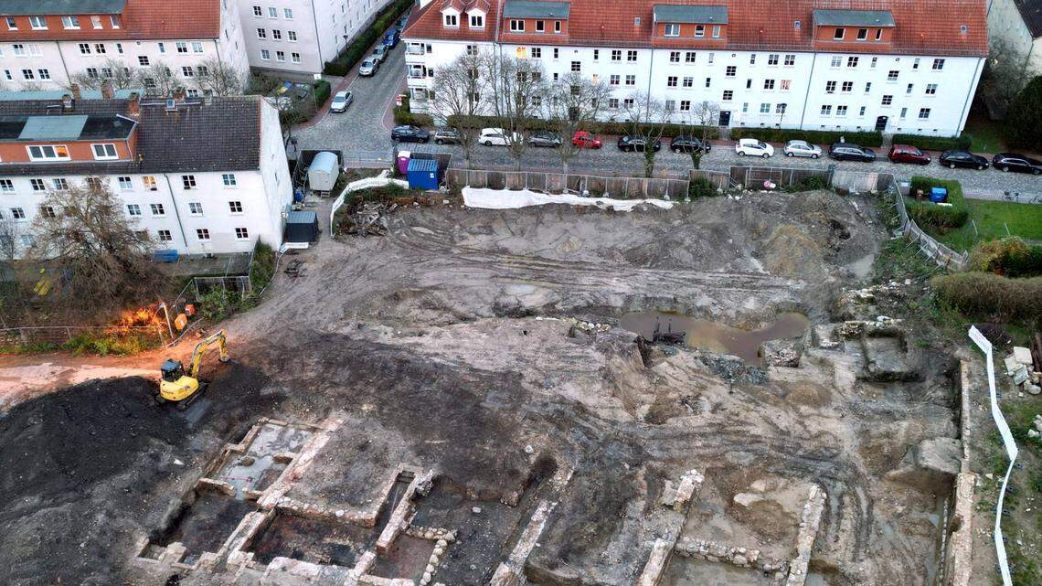 Construction at a town hall in Germany uncovered a rare Middle Ages artifact, officials said.