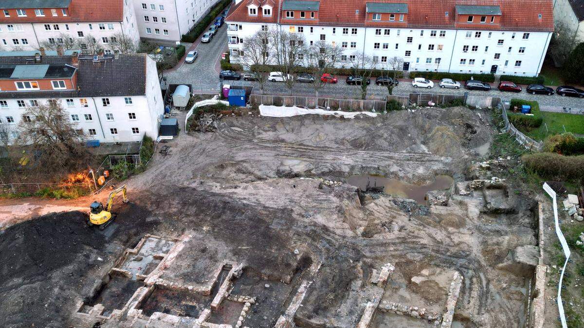 Construction at a town hall in Germany uncovered a rare Middle Ages artifact, officials said.