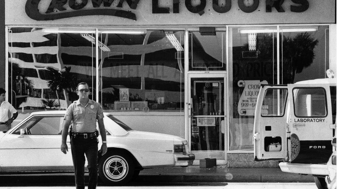 Scene of the 1979 shootout at Dadeland.