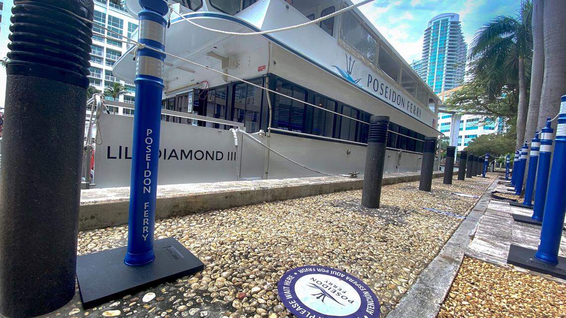 The Poseidon Ferry had a deal to receive taxpayer funds from the city of Miami Beach to relaunch its downtown Miami to Miami Beach service across Biscayne Bay.
