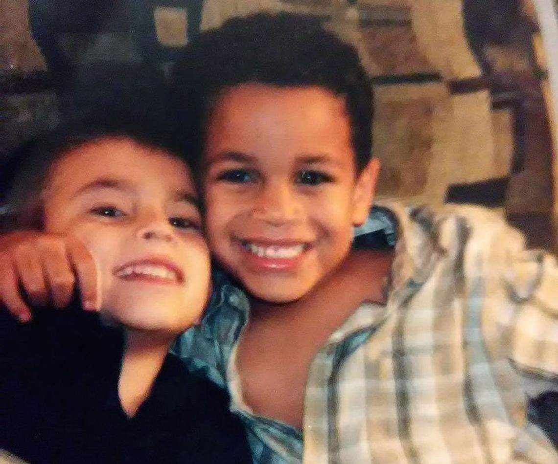 Zachary and Nikolas Cruz as young children.