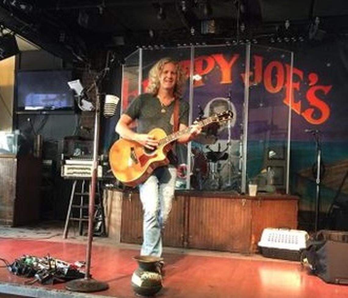 Brian Roberts performs regularly at Sloppy Joe’s Bar on Duval Street in Key West.