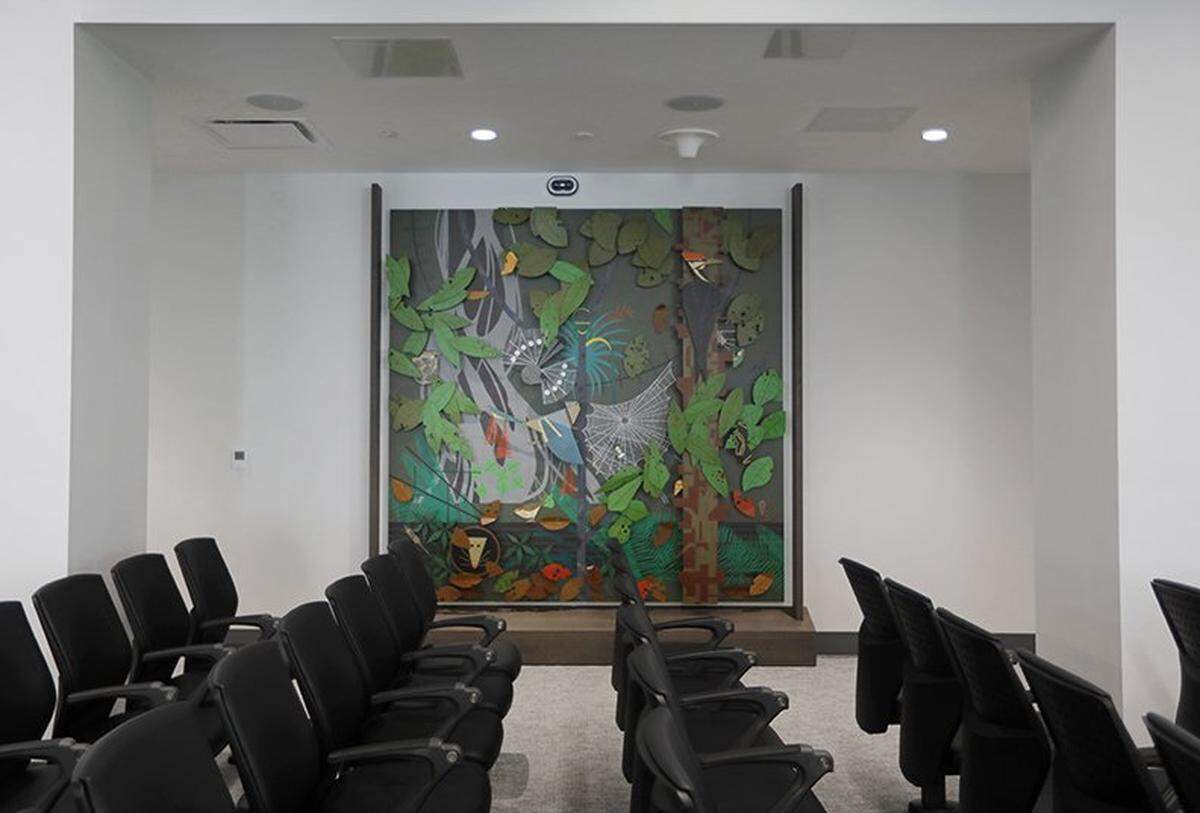 A view of one of the courtrooms of the Osvaldo N. Soto Miami-Dade Justice Center, the new courthouse in downtown Miami, on November 7th., 2025.