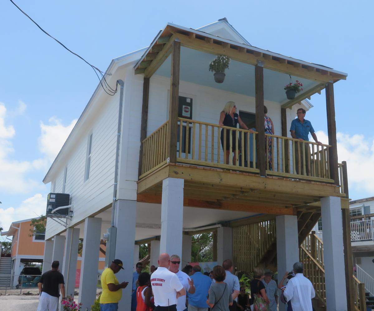 The Florida Community Land Trust unveiled the first of nine planned “Keys Cottages” on Big Pine Key.