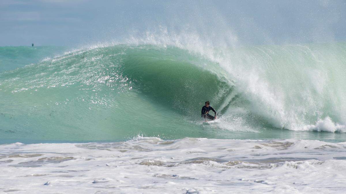 Miami-Dade isn’t known for great surfing but one stretch of Miami Beach can be gnarly when conditions are right. Surfers worry an artificial reef project could disrupt the waves. Here, Evan Geiselman, a competitive East Coast surfer, rides a wave off of South Beach.