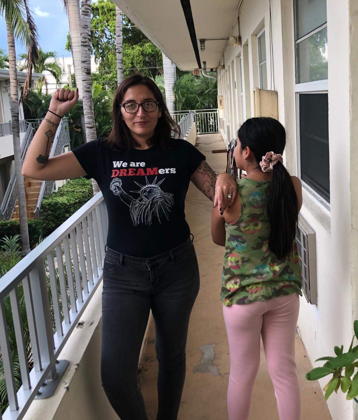 Lorena Jofre with her daughter, Anabelle.