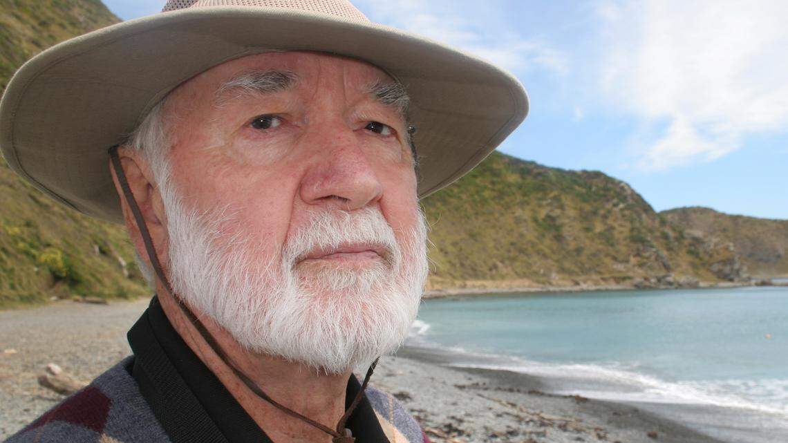 Bernard Diederich in Makara Beach, New Zealand, where he grew up.