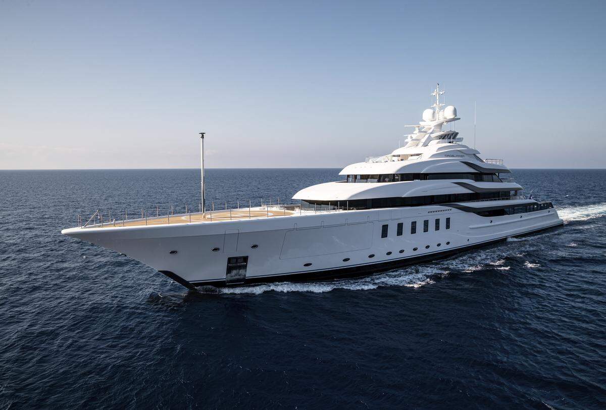 South Florida real estate developer Jeff Soffer owns the 311-foot Madsummer, which typically docks in Miami.