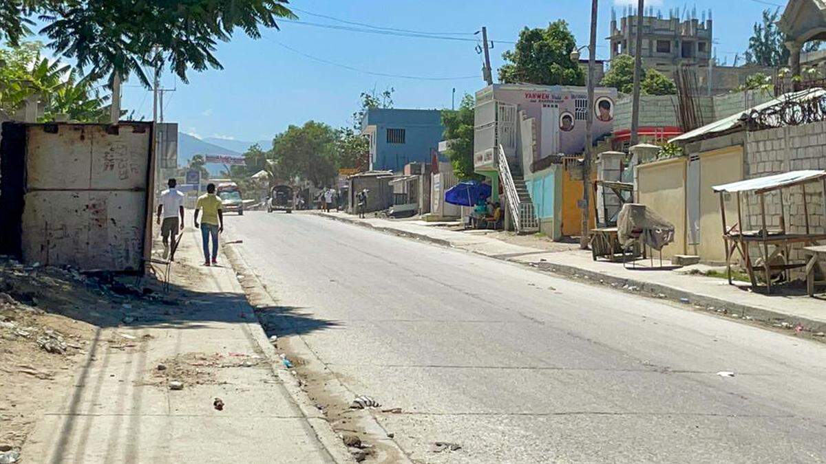 Members of the Evangelical Pool of Bethesda Church in the suburb of Caradeux in Port-au-Prince, Haiti were gunned down Saturday, Aug. 26, 2023, by a powerful gang in Haiti as they marched through the gang’s turf. On Monday, the church remained closed as gunshots could be heard in the vicinity.