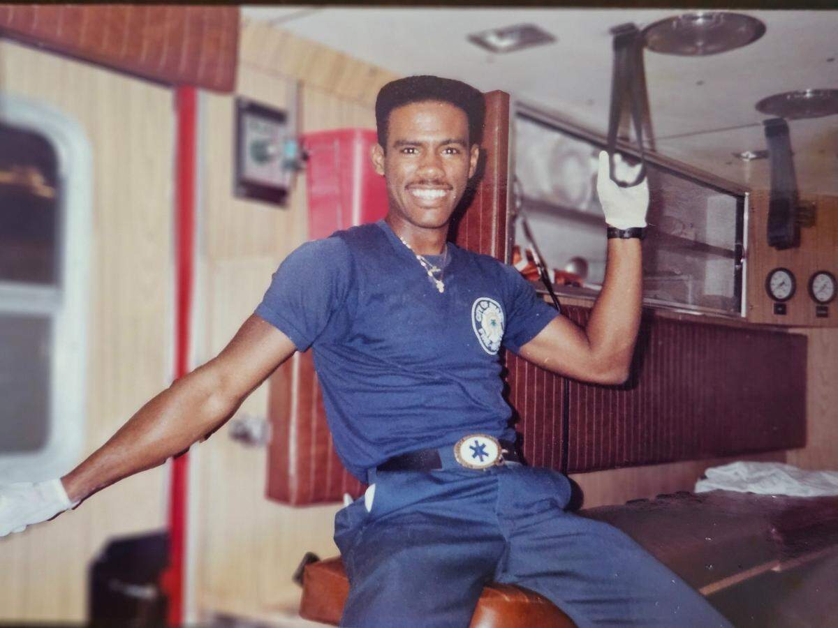 Ignatius Carroll at age 17, when he had just started riding with Miami Fire Rescue. Photo courtesy of Iggy Carroll.