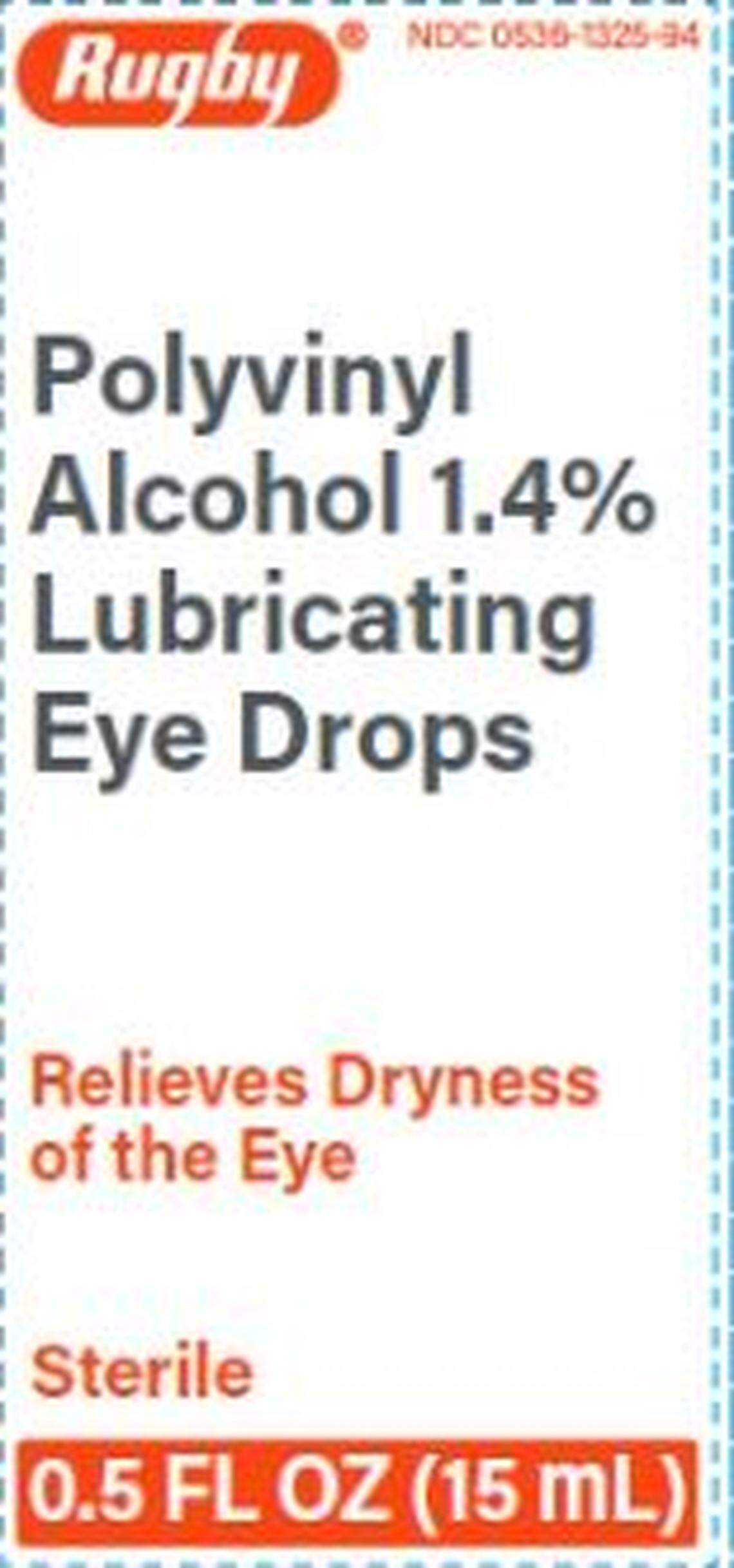 Rugby Polyvinyl Alcohol Lubricating Eye Drops