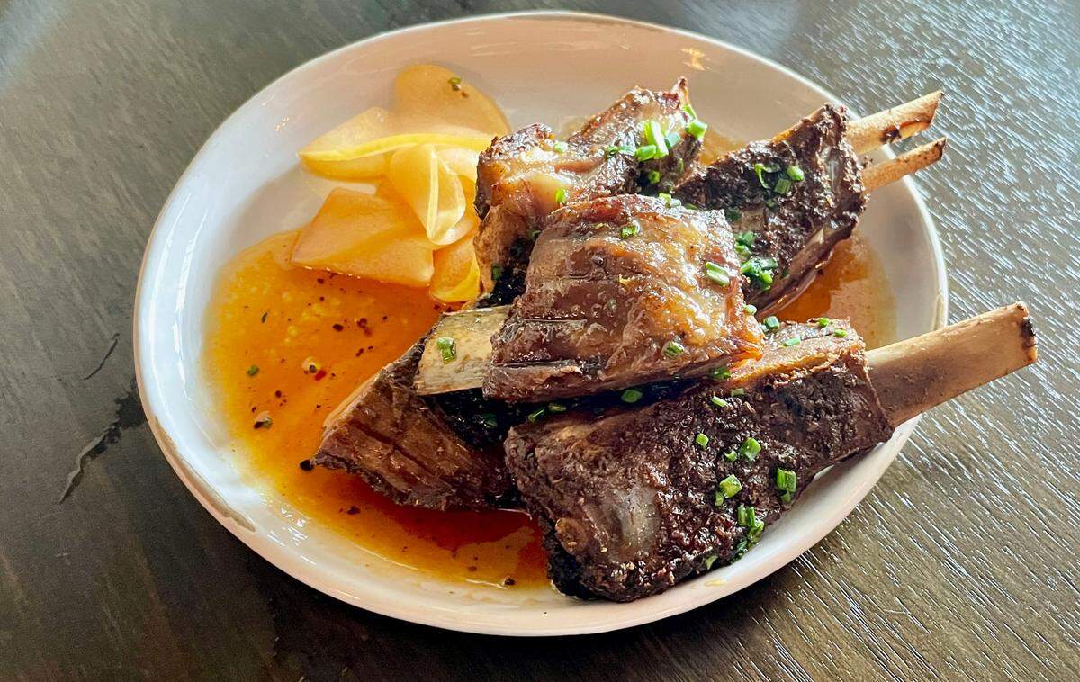 Glazed lamb ribs at Mamey in Coral Gables