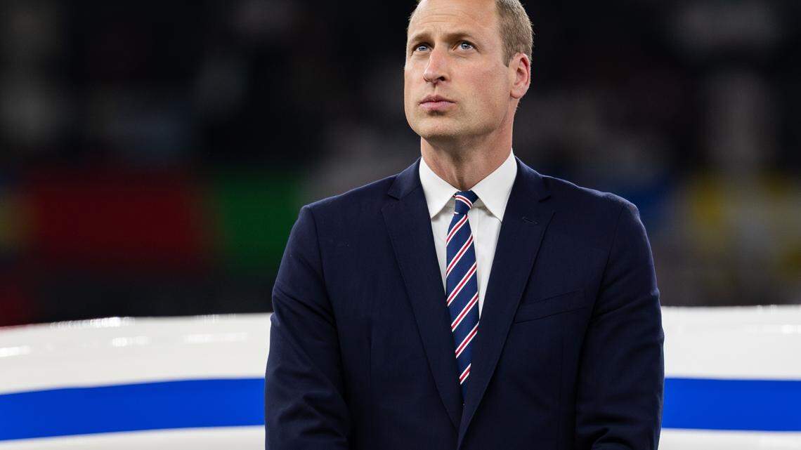prince william at spain england uefa euro match