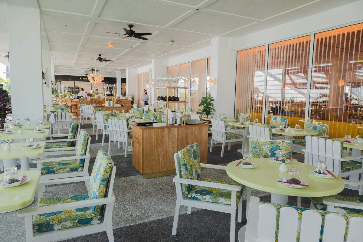 The new outdoor terrace at Makoto at Bal Harbour Shops.