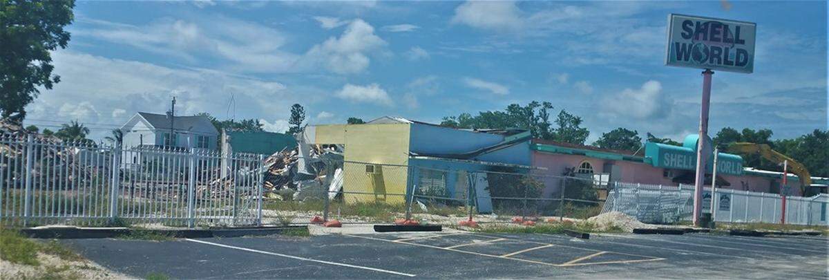 Demolition has begun in Key Largo at the old Shell World site to make way for an Upper Keys college campus.