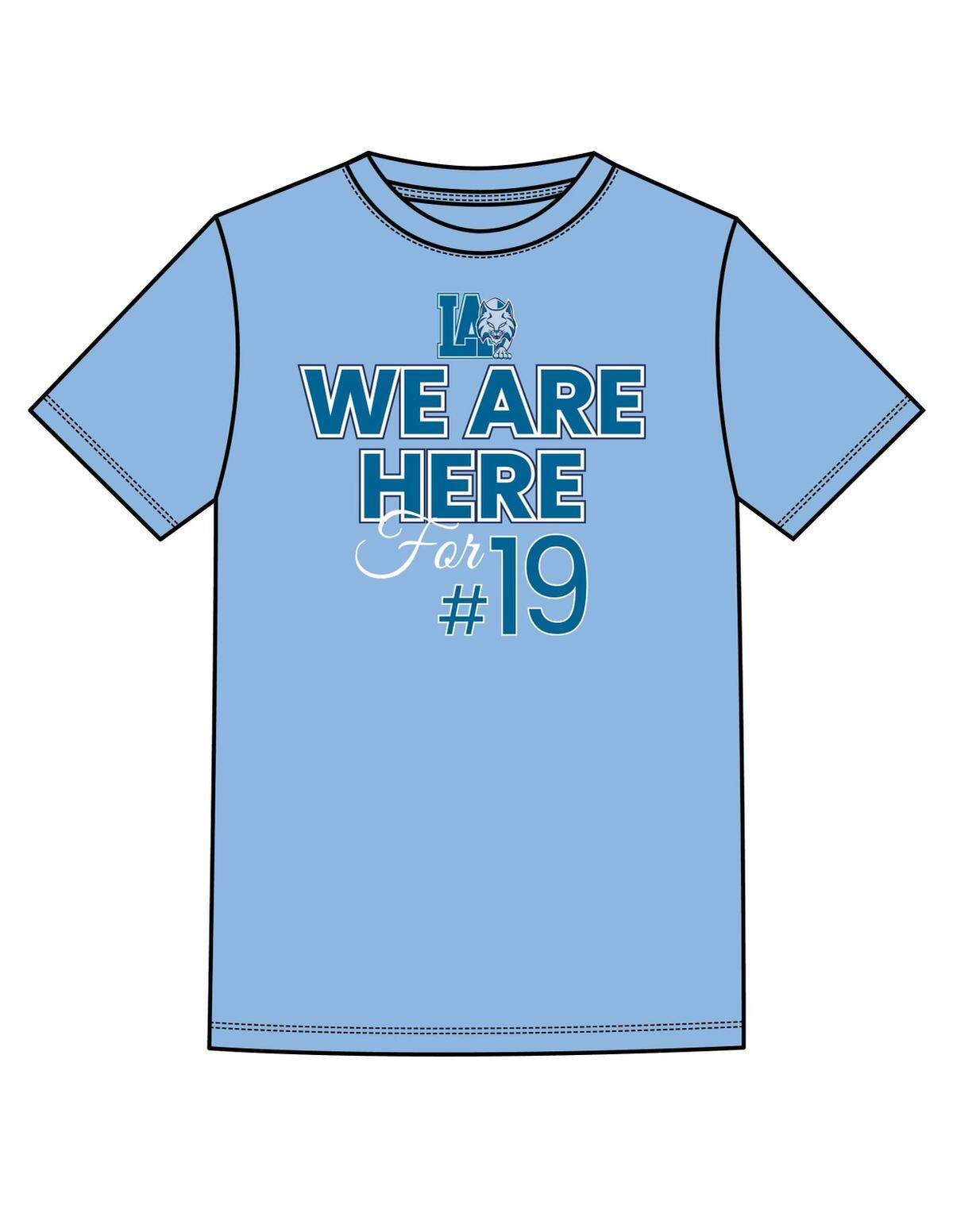 Lourdes’ girls’ soccer team will wear this shirt before it departs for DeLand to play for the Class 6A state championship on Friday. The Bobcats are seeking their 19th win of the season while keeping their ailing teammate Katy Puig, who wore No. 19 during her soccer career, on their minds.
