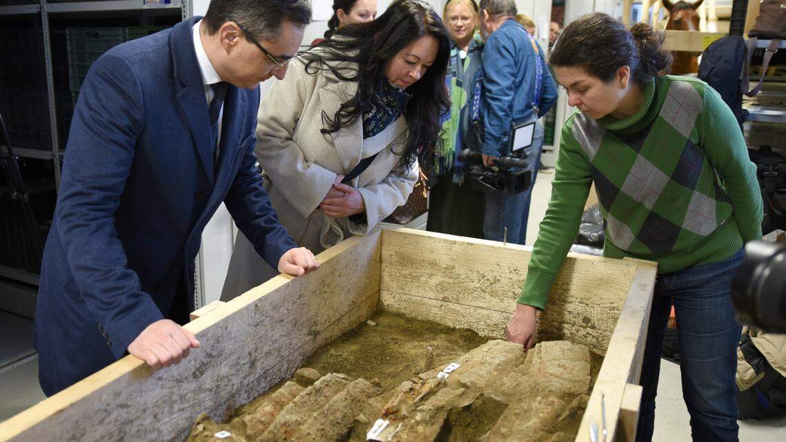 Archaeologists unearthed a full set of armor, including weapons, dating to the second half of the seventh century in Hungary, according to museum officials.