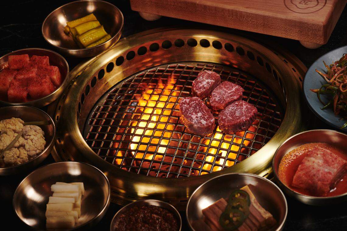 The Michelin-starred Cote Korean Steakhouse offers the Butcher’s Feast as an upgrade to their Miami Spice lunch.