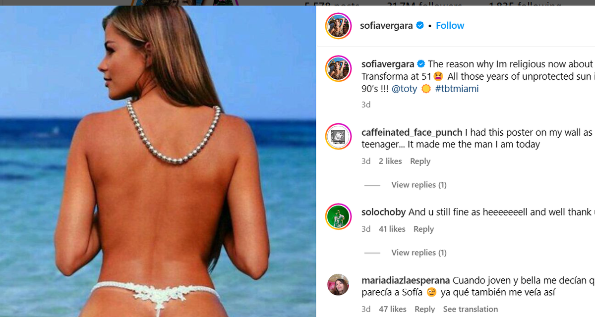 Sofia Vergara/Instagram screenshot