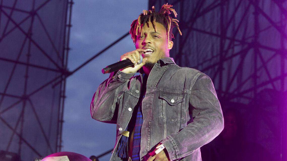 Juice WRLD performs in concert during his “Death Race for Love Tour” at The Skyline Stage at The Mann Center for the Performing Arts on Wednesday, May 15, 2019, in Philadelphia. The rapper died in December of that year.
