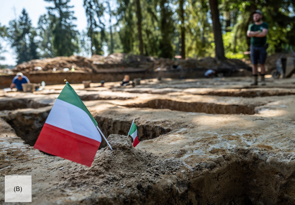 The names, birth dates and death dates of the Italian soldiers were discovered.