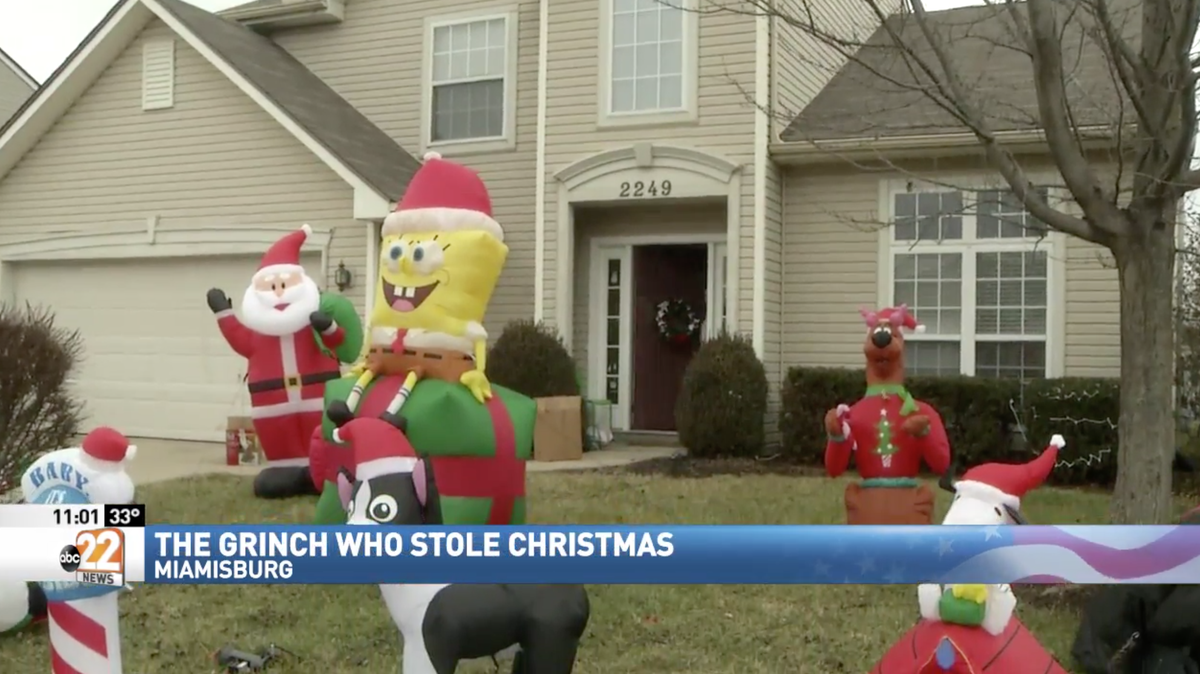 Vandals slashed a Miamisburg, Ohio, family’s Christmas decorations, which 6-year-old Sam was “really proud” of and helped plan, parents Doug and Jennifer Fernandez said. They say the suspects appeared to be teens.