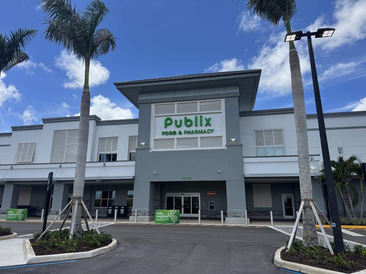 On Oct. 9, 2024, an EF3 tornado trounced a nearly completed new Publix store in Avenir in Palm Beach Gardens. This is what customers will see when that store finally opens at 7 a.m. May 21, 2026.