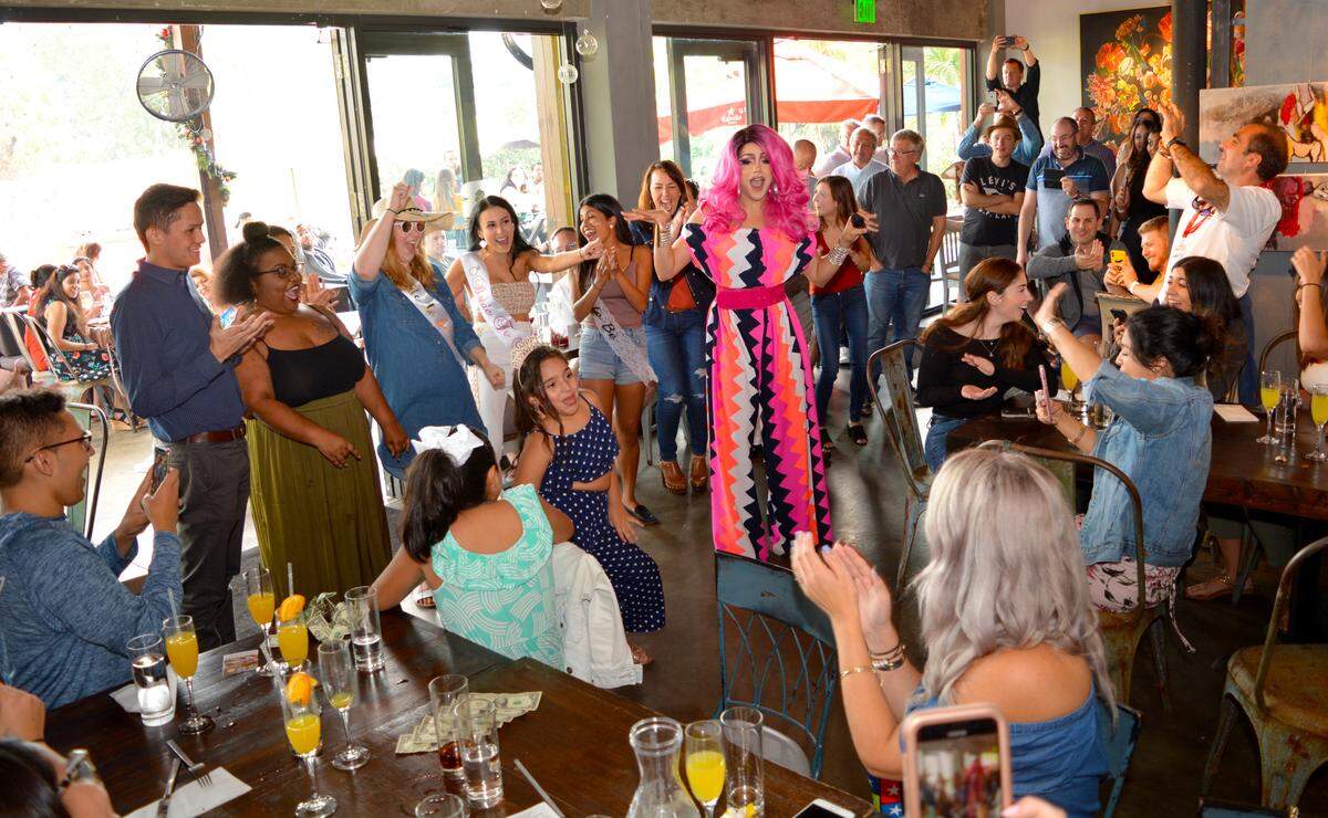 Drag performer at R House.