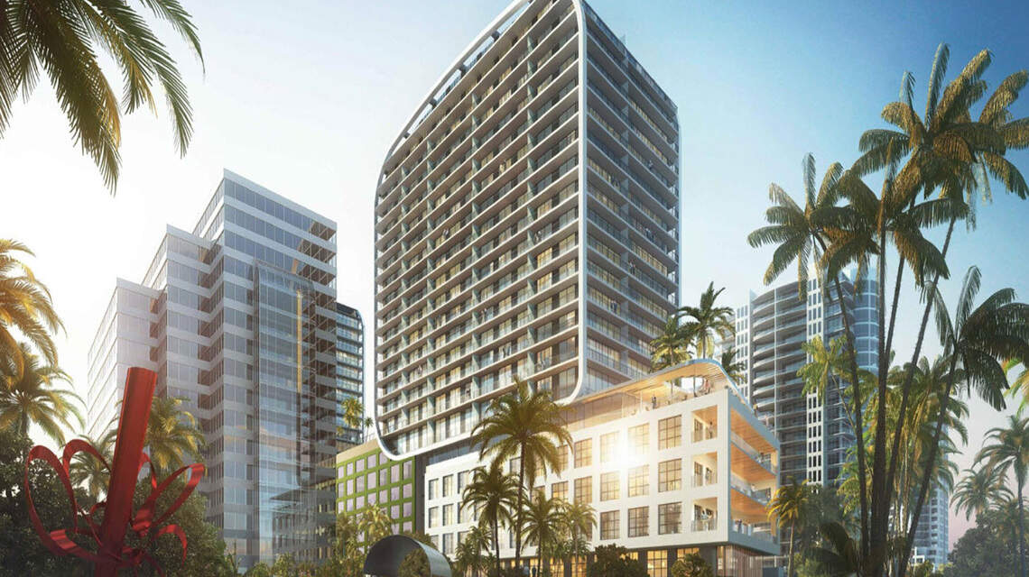 Residential tower in Coconut Grove moves forward with $185M construction loan