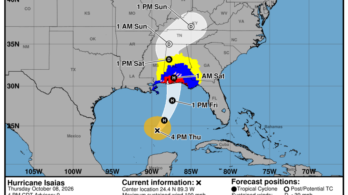Florida evacuations underway as Category 2 Hurricane Isaias strengthens in Gulf