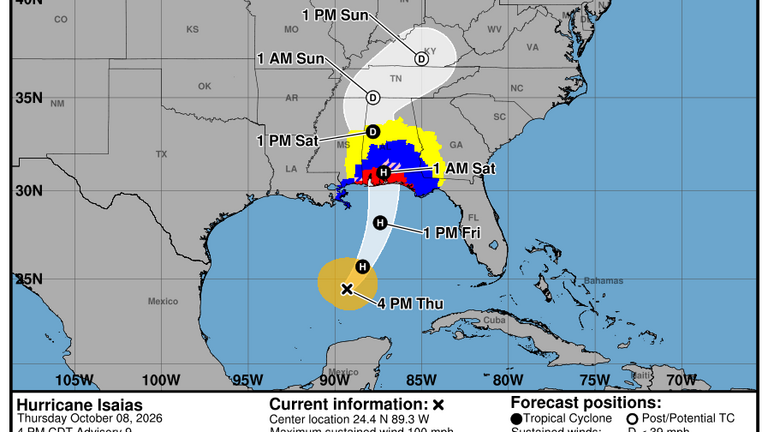 Florida evacuations underway as Category 2 Hurricane Isaias strengthens in Gulf