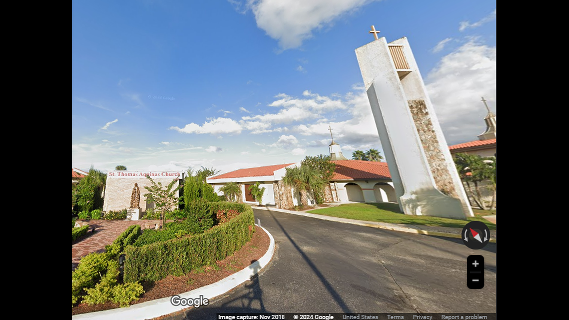 The incident happened Sunday, May 19, at St. Thomas Aquinas Church in St. Cloud, Florida, about a 30-mile drive south from Orlando, the St. Cloud Police Department reports.