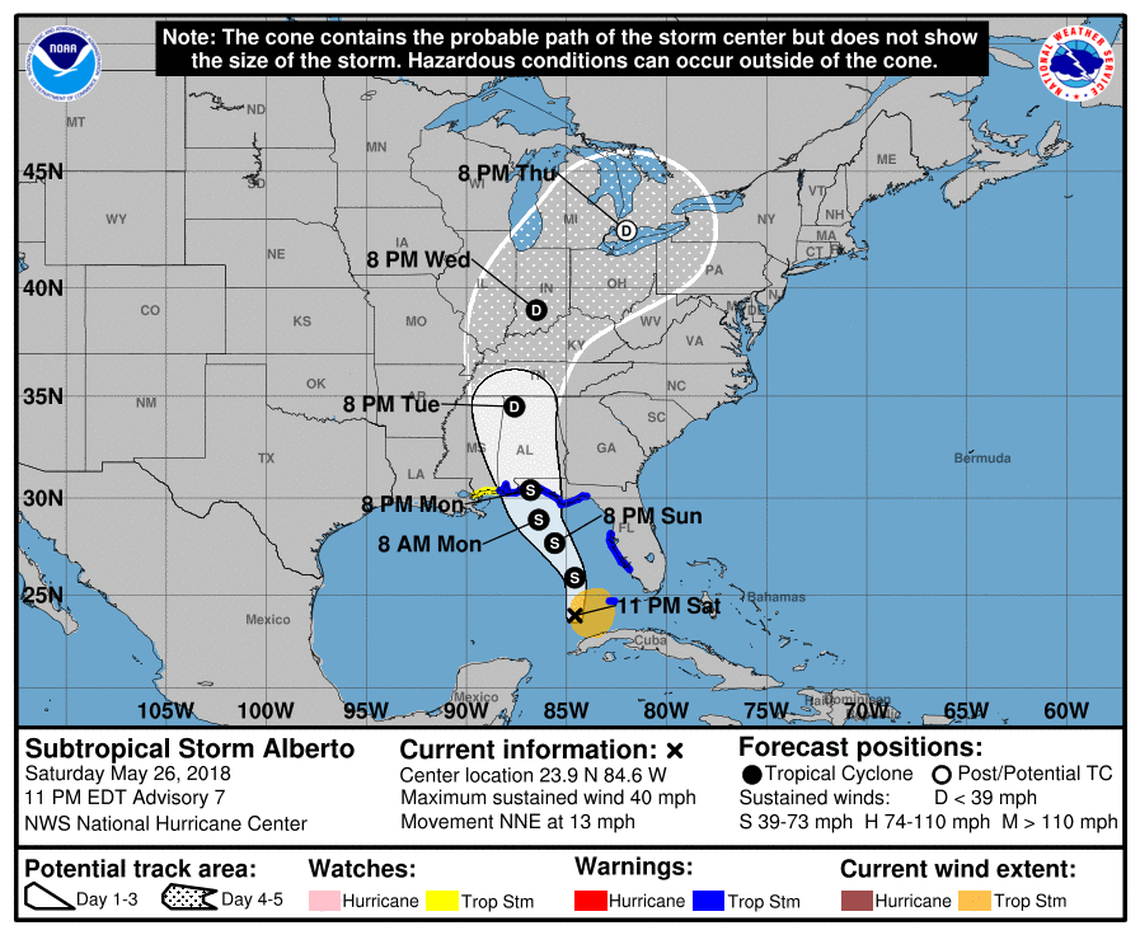 11 p.m. tracking map