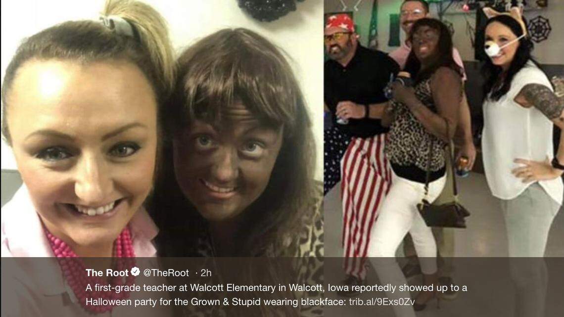 Doing blackface for a costume led to an investigation of Megan Luloff, teacher at Davenport School District in Iowa, officials say. Megyn Kelly has been under fire for comments she made about blackface on her show.