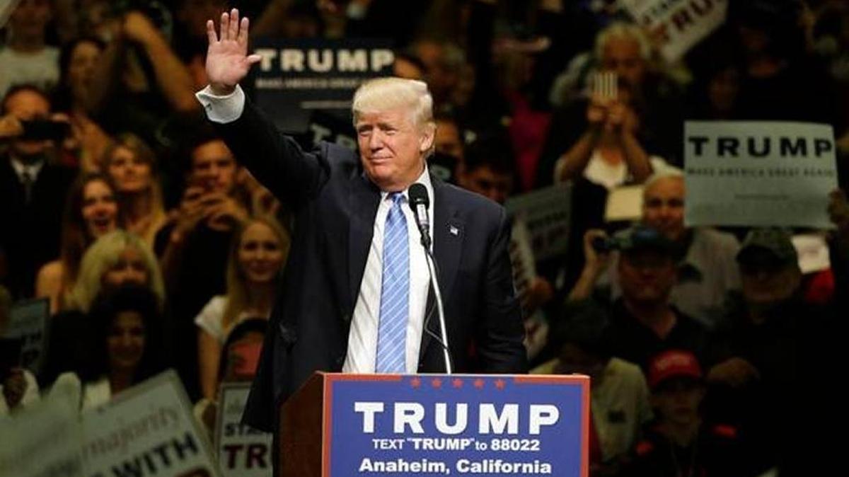 Donald Trump acknowledges the crowd at a recent rally in California. His more likely path to victory could be through Pennsylvania and other Rust Belt states.