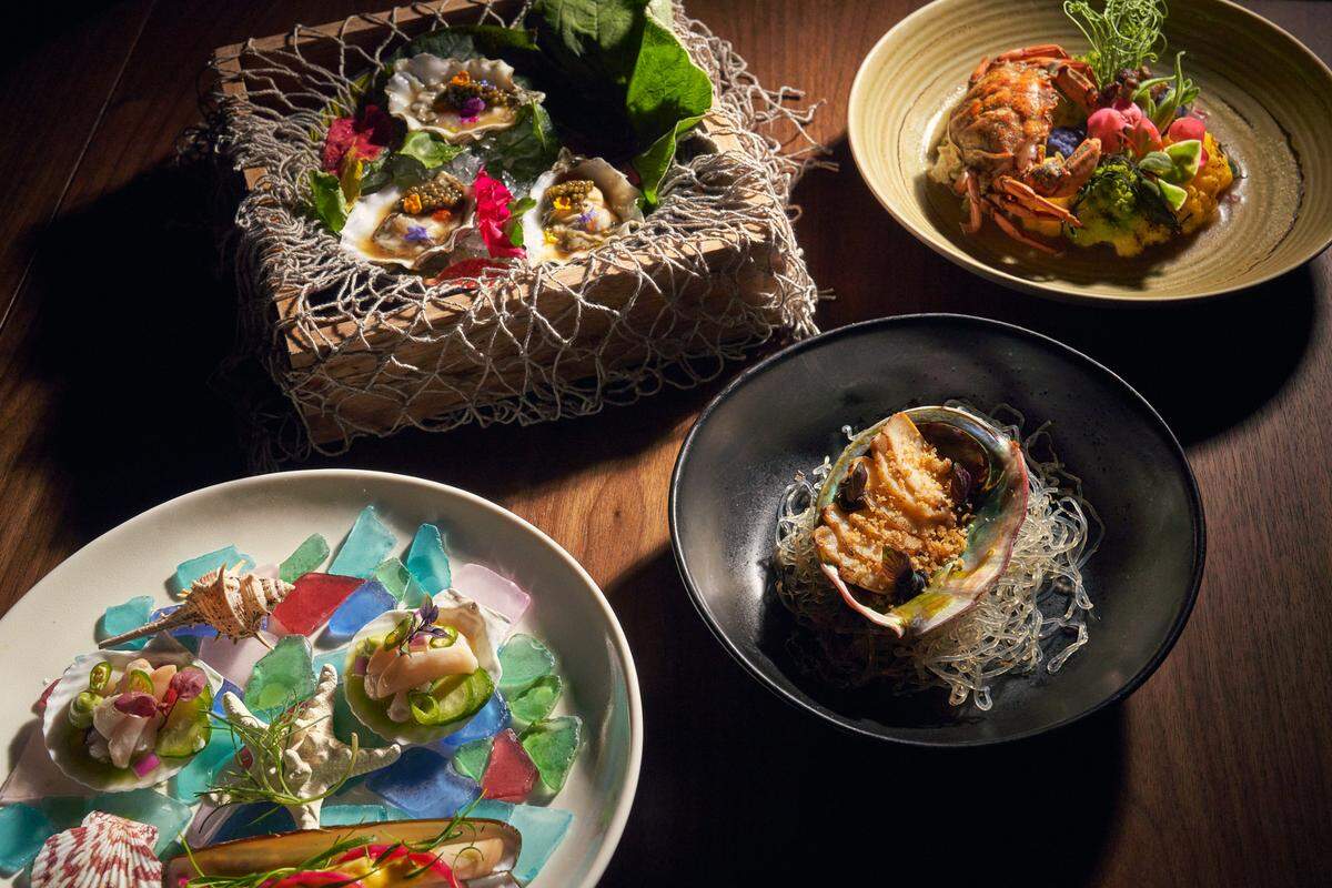 The seafood menu that’s part of Hidden Worlds is not only sustainable but also what CEO Daniel Hettwer calls “ocean-friendly.”