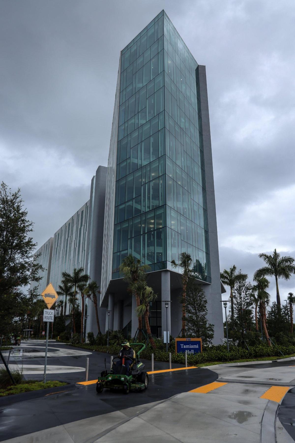 FIU built the 13-story Tamiami Hall to ease a housing shortage. On Monday, July 25, 2022, the university gave a tour of the new dorm.
