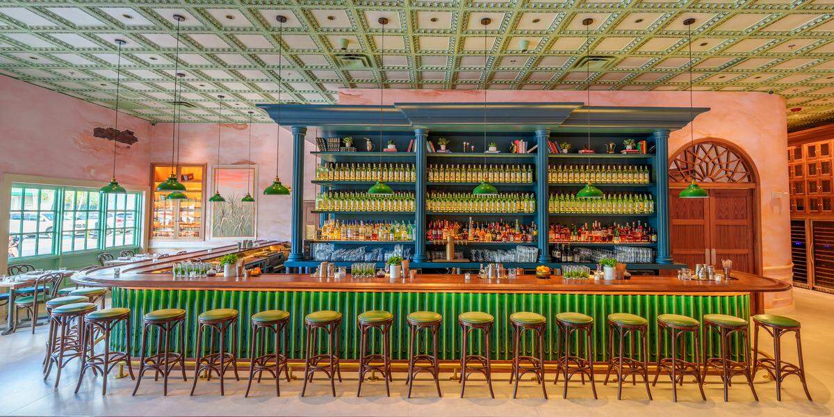 The bar is the main design focus of the new La Cañita restaurant in Kendall.