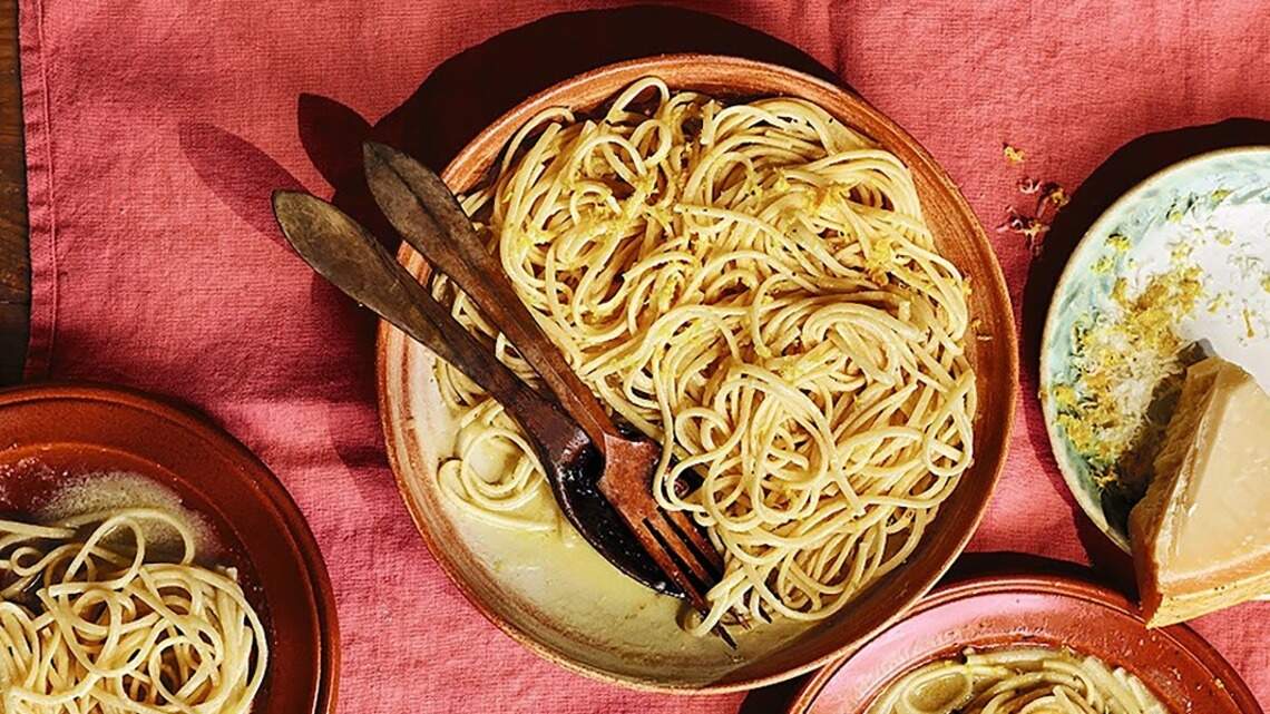 Versatile lemon brings the zest to this Parmesan-swirled pasta recipe